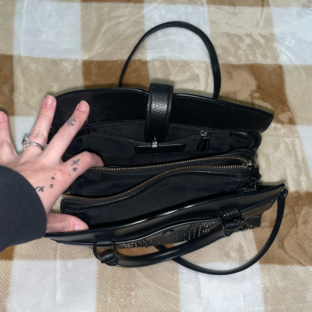 COACH | Black Mercer Studded Crossbody - Damaged, Read Description - Picture 5 of 6